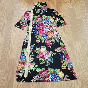 Anthropologie coreyell mock neck midi dress